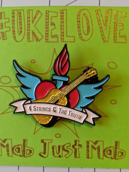 #UkeLove pin - 4 Strings & The Truth